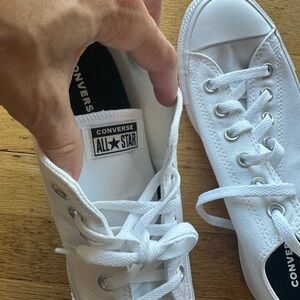 Converse White Canvas Sneakers